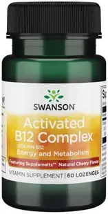 Activated B12 Complex, 60 comprimate masticabile, Swanson