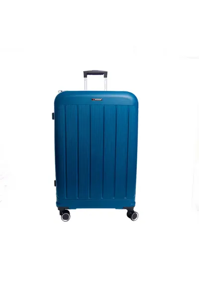 Troler extensibil AV101 - polipropilena - fermoar antifurt - +20% capacitate - cifru TSA - Turcoaz