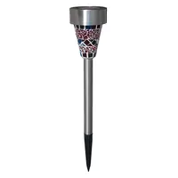 Lampa Solara LED Mozaic Crom 7.5x7.5x40CM