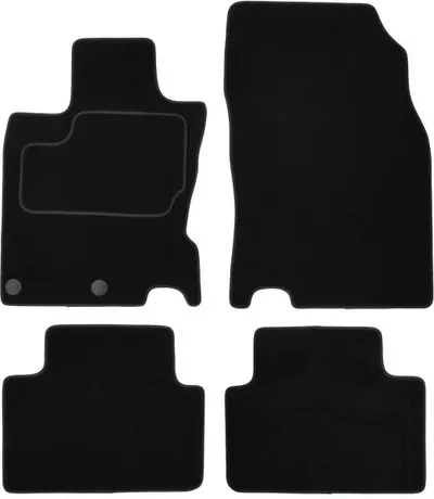 Covorase auto (set, velur, 4 bucati, culoare negru) NISSAN QASHQAI II dupa 2013