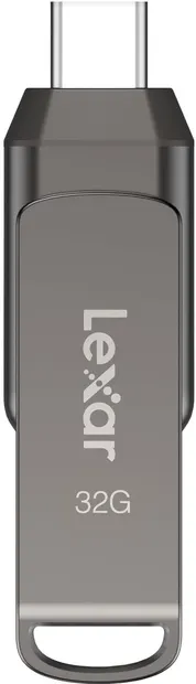 Memorie flash Lexar - JumpDrive Dual Drive D400, 32GB, USB 3.1, gri