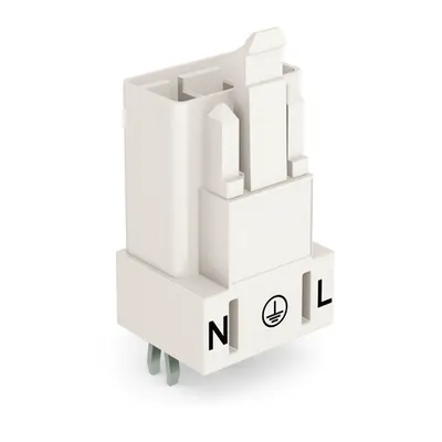 Plug for PCBs; straight; 3-pole; Cod. A