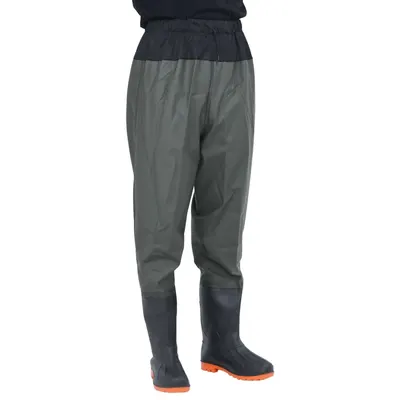 Gossi pantaloni cu talie inalta cu cizme, verde inchis, marimea 44
