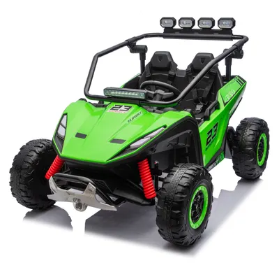 UTV electric pentru 2 copii, Kinderauto Vector Dune-Buggy, 300W, 24V, echipare premium, verde