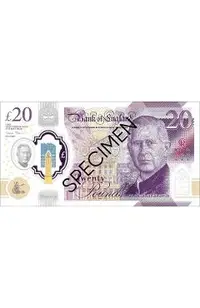 20 Lire Sterline. Set de 100 Bancnote decorative pentru jocuri, video, TikTok, Monopoly