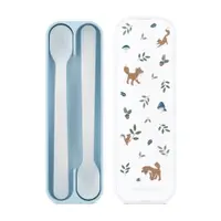 Linguri pentru copii albastru-deschis din plastic 2 buc. Forest Friends by Little Dutch – Mepal