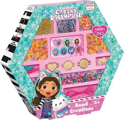 Set creativ Totum - Gabby's Dollhouse, brățări DIY cu 6 pandantive