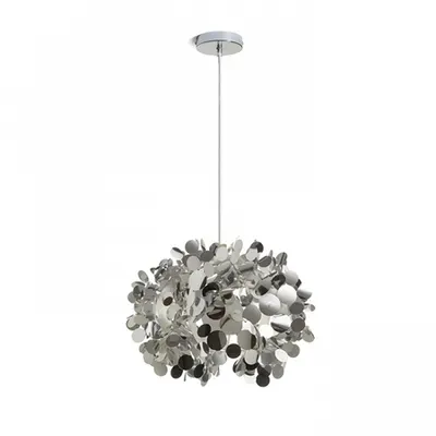 CONFETTI Corp de iluminat suspendat crom foil 230V E27 28W