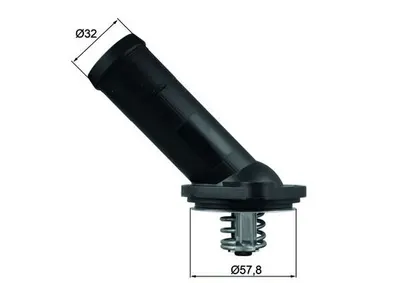 Termostat lichid racire (92 C, in carcasa) potrivit AUDI A1, A3, A6 C6; SEAT ALTEA, ALTEA XL, IBIZA IV, IBIZA IV SC, IBIZA IV ST, LEON; SKODA FABIA II, OCTAVIA II, ROOMSTER 1.6D 3.2 02.09-08.15