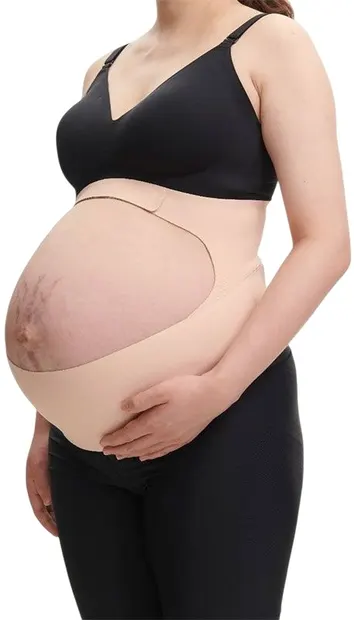 Centură de susținere pentru gravide Momcozy - BumpEase, mărimea L, bej