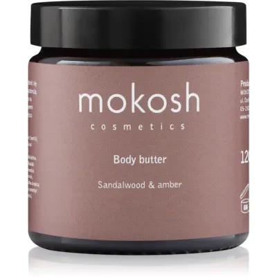 Mokosh Sandalwood & Amber unt pentru corp, hranitor 120 ml
