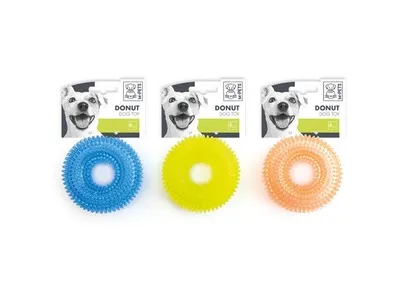 M-PETS Jucărie pentru câini: gogoașă din cauciuc moale, 6.7 cm