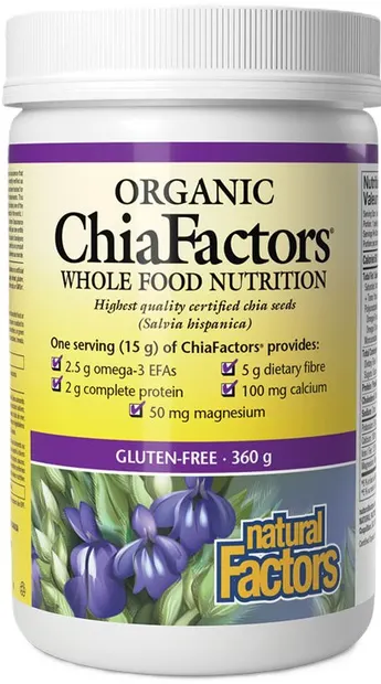 Chia Factors, 360 g, Natural Factors