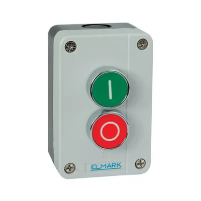Buton cu Arc de Revenire B213 1no;1nc Ip44 1 Rosu ,1 Verde