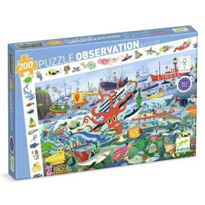 Puzzle Observație Secretele marii, Djeco