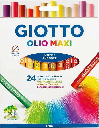 Pasteluri uleioase Giotto - Olio Maxi, 24 culori