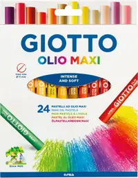 Pasteluri uleioase Giotto - Olio Maxi, 24 culori
