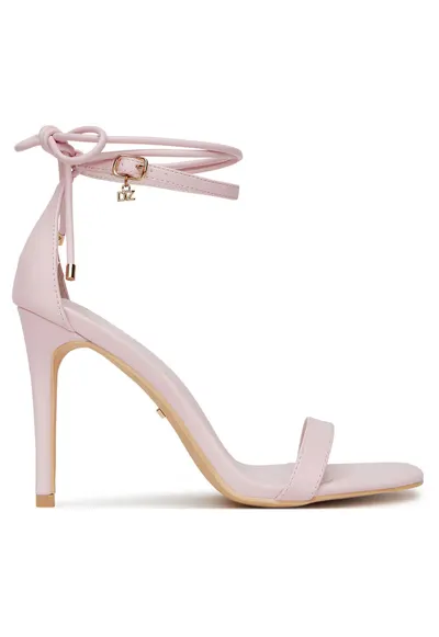 Sandale dama - stiletto - roz - piele ecologica