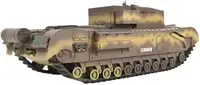 Model prefabricat AFV Club Militar: Tancuri - Tancul britanic Churchill cu tun de 3 inci