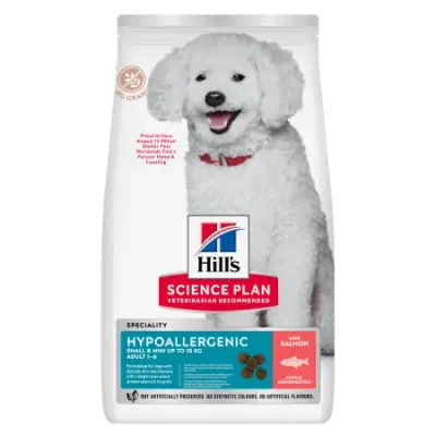 Hrana uscata pentru caini Hill s SP Hypoallergenic Small Mini cu somon 6 kg