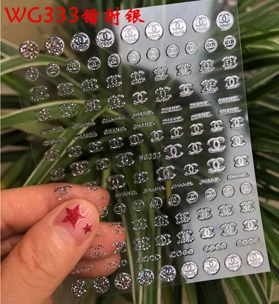 Sticker Unghii - WG333 Silver