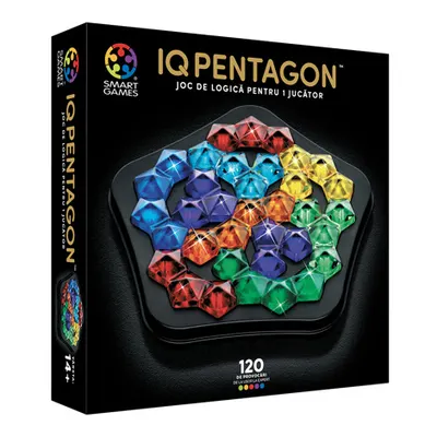 Smart Games - IQ Deluxe - Pentagon joc de logica cu 120 de provocari 14+ ani editie lb. Romana