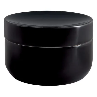 Organizator de baie negru pentru dischete demachiante, din ceramică Jaro – Spirella