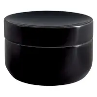 Organizator de baie negru pentru dischete demachiante, din ceramică Jaro – Spirella