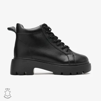Ghete dama din Piele Naturala CRL0677 Negre