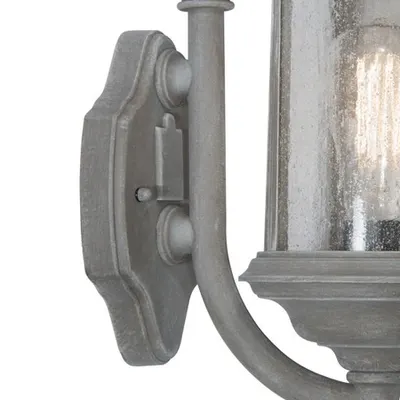 Aplica Brompton Outdoor Wall Light Matt Grey Glass IP43