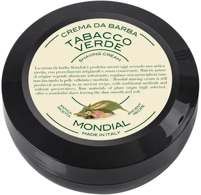 Mondial 1908 Crema de ras cu aromă de tutun verde, 75 ml