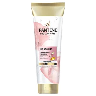 Balsam pentru par cu biotina fara silicon Lift'N'Volume, 160ml, Pantene