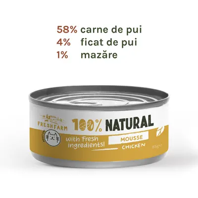 Fresh Farm Mousse pate with chicken 85 gr