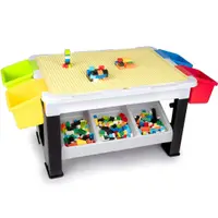 Masă pentru copii cu constructor Eddy Toys - 300 piese