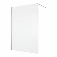 Paravan dus cu sticla riflata walk-in 90x200 cm, slefuit lucios, 8 mm, Ronal Lina