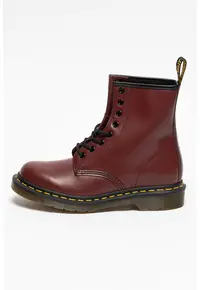 Ghete unisex de piele 1460 - Visiniu