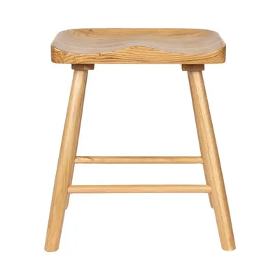 Scaun tip taburet în culoare naturală din lemn de stejar Vander – White Label