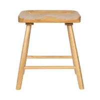 Scaun tip taburet în culoare naturală din lemn de stejar Vander – White Label