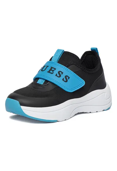 Pantofi sport copii - textil - negru - sistem inchidere Velcro