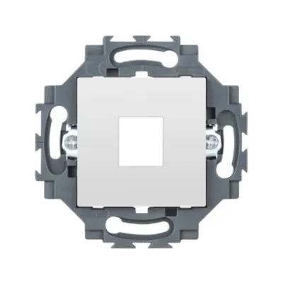 Adapter For Housing Data Socket - Amp/keyston Jack - 2 Module - White - Dahlia