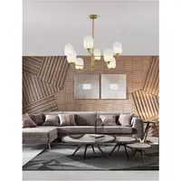 Lampa suspendata BALOR Alama aurie Metal Gradient Alb Sticla LED G9 8x5 Wat 230 Volt IP20 Fara bec