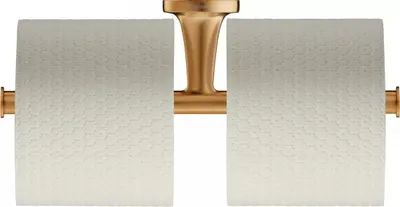Suport hartie igienica Duravit Starck T 0099380400, montare pe perete, dublu, metal, Bronz mat