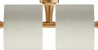 Suport hartie igienica Duravit Starck T 0099380400, montare pe perete, dublu, metal, Bronz mat