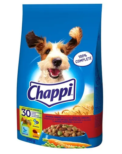 CHAPPI Hrana uscata caini, cu carne de vita si pasare 0.5 kg