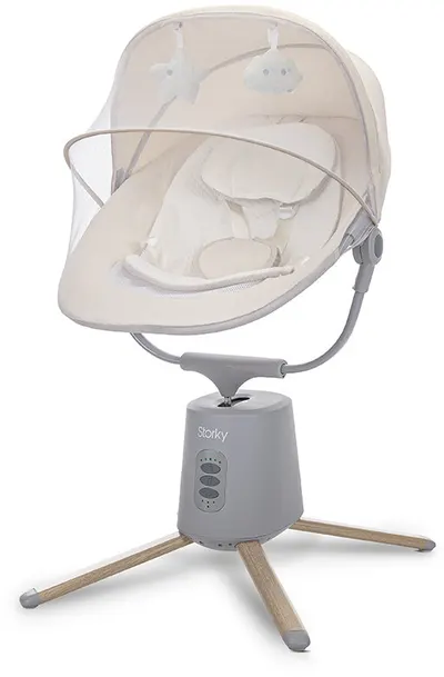 Șezlong electric cu balans Lorelli Premium - Storky, bej