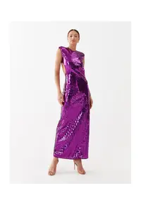 Rochie dama - Wardrobe - 302360857 - Poliester - Violet - Violet