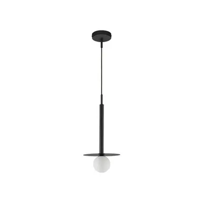 Lampa suspendata PIELO Opal Sticla Nisipiu Negru Aluminiu LED G9 Wat 1x5 Wat 230 Volt IP20 Fara bec