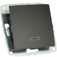 Mecanism Intrerupator simplu cu LED, ingropat/ST, FUME