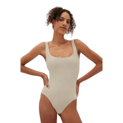 Body de antrenament pentru femei Girlfriend Collective Penny Square Neck
