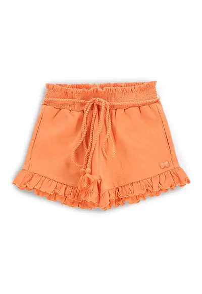 Pantaloni scurti fete WC5121401FGK - Bumbac/Poliester - Portocaliu - Portocaliu